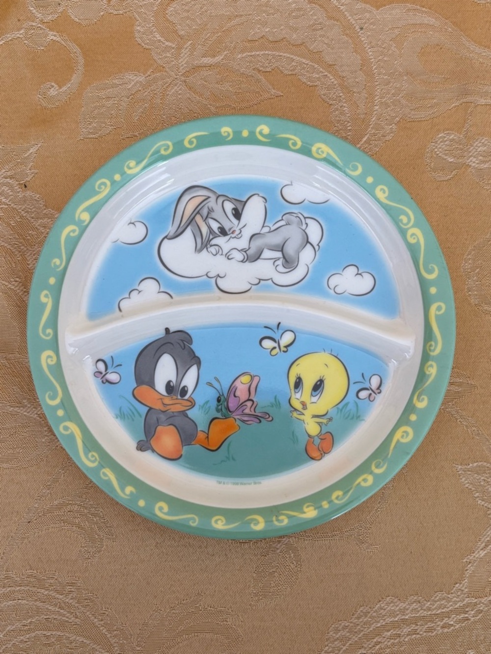 Baby Looney Tunes 1998 Plastic Plate